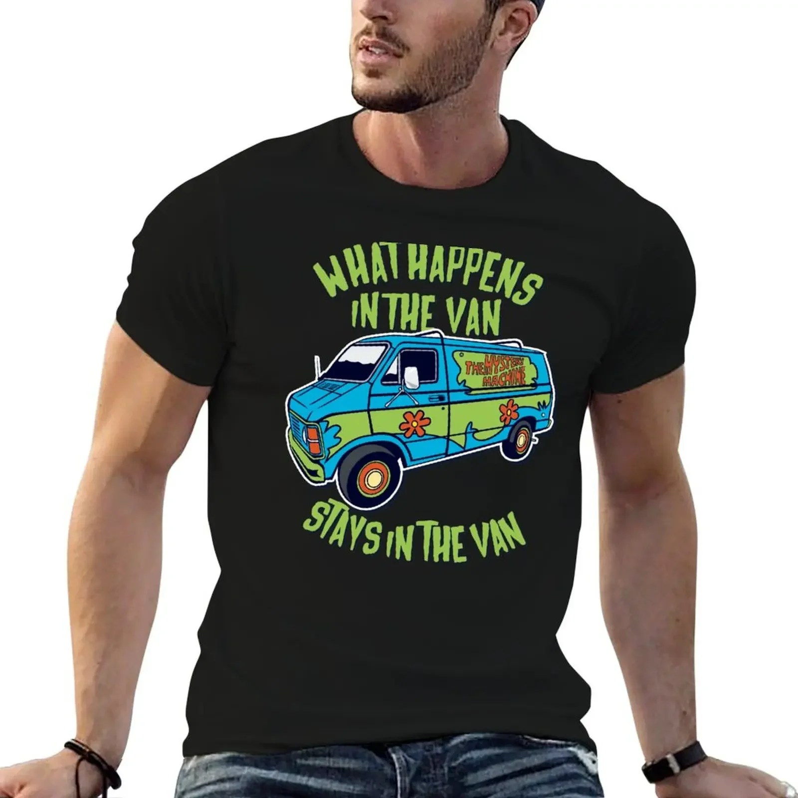 

Automobile legends - Mystery Van - dark T-Shirt oversizeds graphics men t shirts