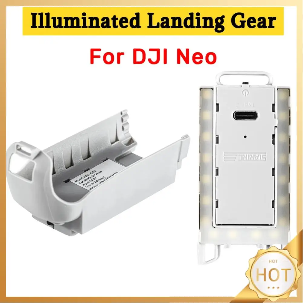 Illuminated Landing Gear for DJI Neo Drone Landing Legs Lightweight Quick Release Extension Gear Kit for DJI Neo Drone Accessori