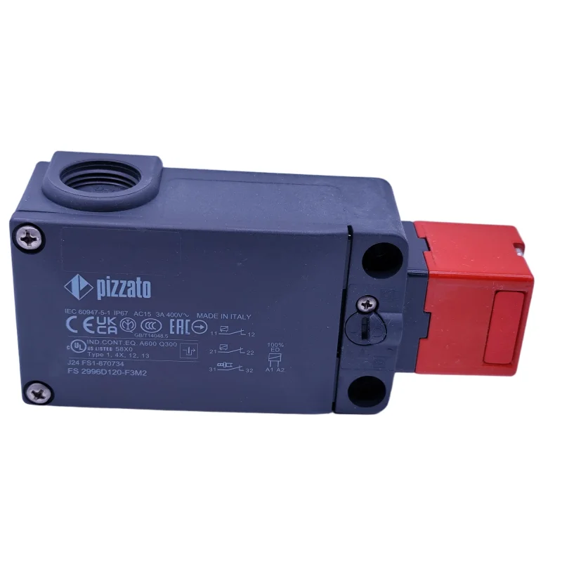 Pizzato FS 2996D120-F3M2 Safety Switch with Interlock for Industrial Machine Guarding Systems