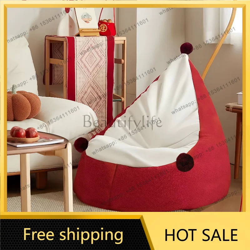 LD Beads White Bean Bag Sofas Individual Cosy Girls Relaxer Bean Bag Sofas Creative Tatami Sillones De Sala Living Room