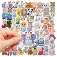 55pcs Calico Critters Stickers Laptop Scrapbook Decoration Graffiti Decals Skateboard Laptop Waterproof Sticker 5