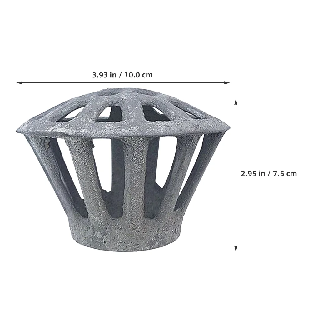 Saringan Saluran Air Besi Cor 75Mm Bulat Pelindung Saluran Air Untuk Garasi Jalan Masuk Halaman Sistem Drainase Luar Ruangan Pelindung Daun dan Puing-puing