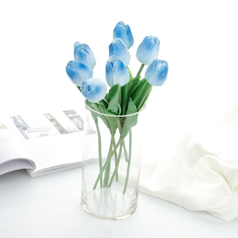 

10 Pack of Maintenance Artificial Tulips Perfect for Home and For wedding Decor Realistic and Allergy Friendly