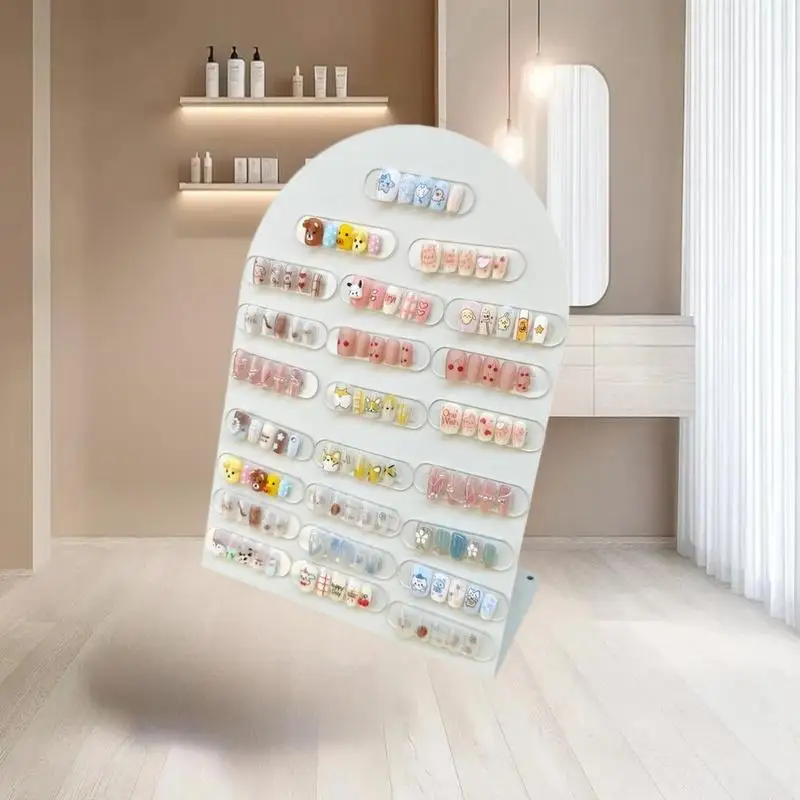 Neue Premium Acryl Nagel Farbe Platte Magnet Nagel Tipps Display Board Vergleich Farbe Karte Mit Nummer Aufkleber Für Nagel Salon