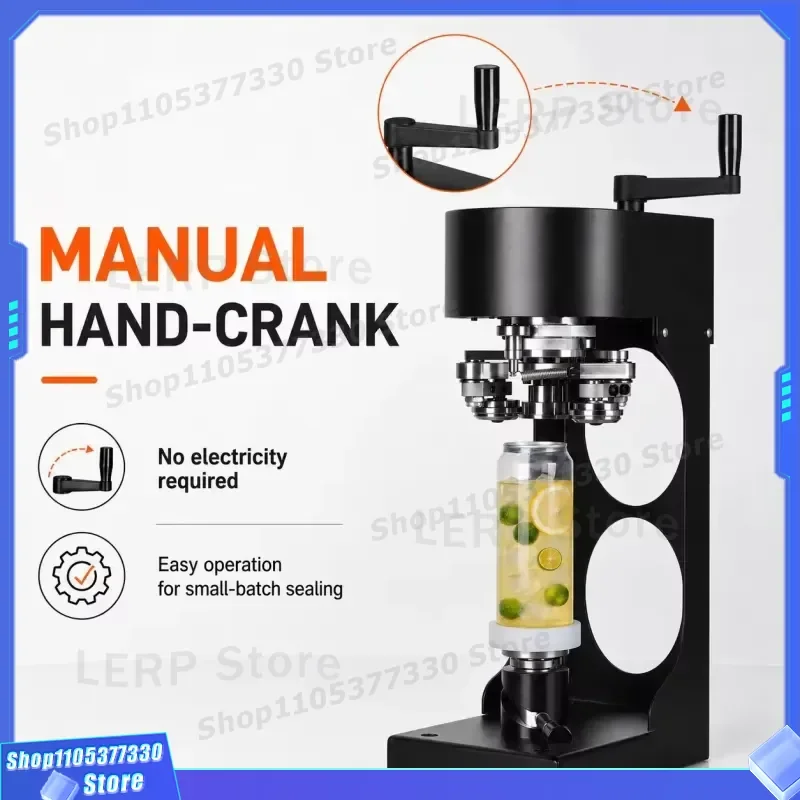 Dingjian Semi Automatic Can Sealing Machine for 250ml 330ml 500ml 650ml Tin Cans Household Commercial Manual Pet Food Sealer