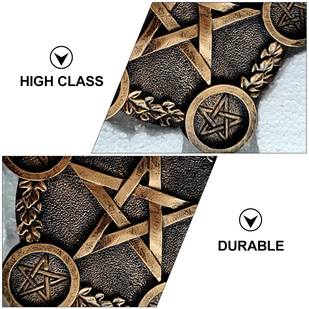 

1Pcs Pentacle Star Candleholder Creative Unique Appearance Strong Non-Deformable Structure Religious Ceremony Scene Decorative