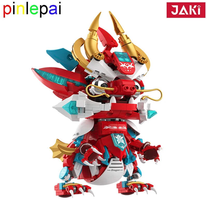 

Pinlepai Dragon Blocks Chinese Building Bricks Block Figure Zodiac Brick China Set Moc Model Culture Traditional Toys For Child