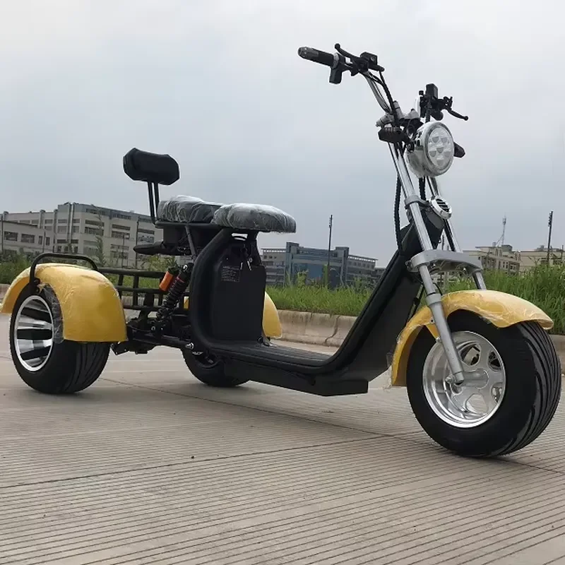 STROVAN Professional China Manufacturer 2000W 3 Wheel Electric Tricycle Citycoco Aluminum Alloy Waterproof 45km/h for Adult