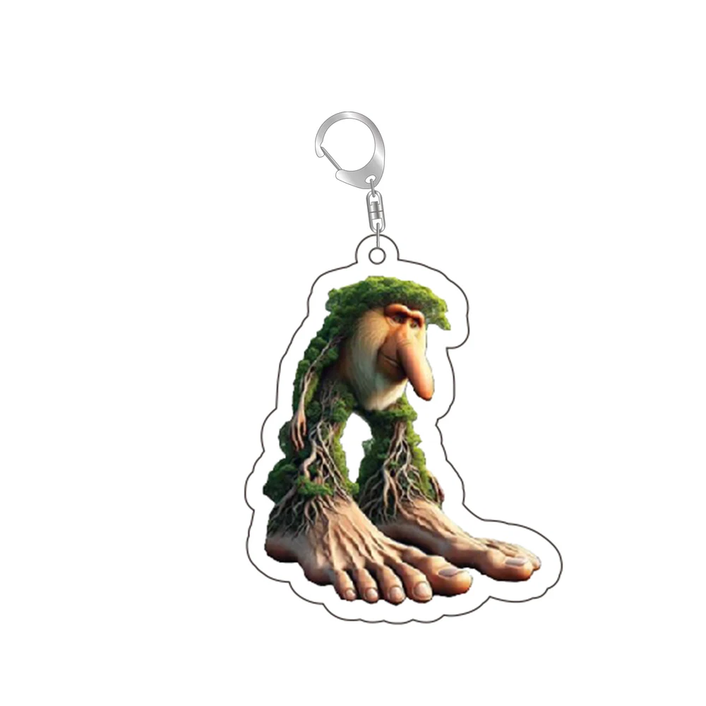 Funny Italian Brainrot Animals Keychains for Accessories Funny Sigma Skibidi Rizz Cat Meme Creative Keyrings Fans Friends Gifts