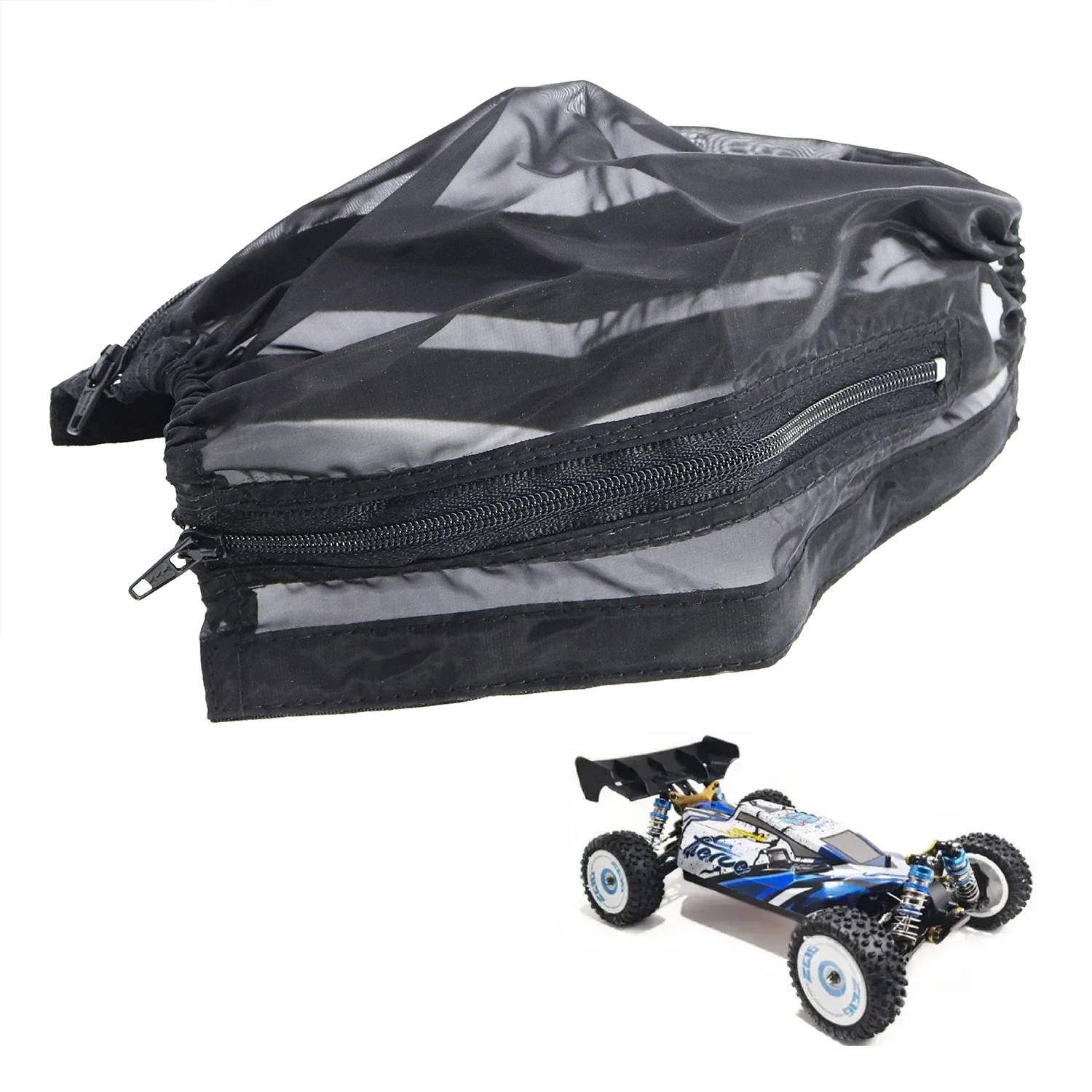 

Водонепроницаемый защитный чехол для шасси от грязи и пыли, нейлоновая сетка на молнии для WL 1/12 124017 124018 124019 LLN AM-D12, запчасти для радиоуправляемых машин