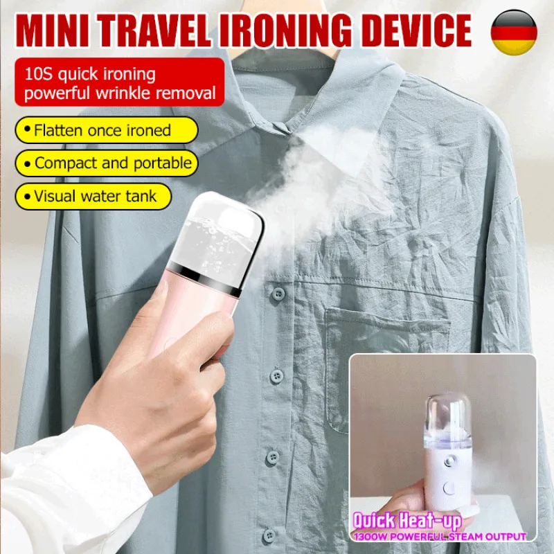 Mini travel ironing device Portable Electric Steam Iron Wet & Dry Handheld Steamer Ironing Machine