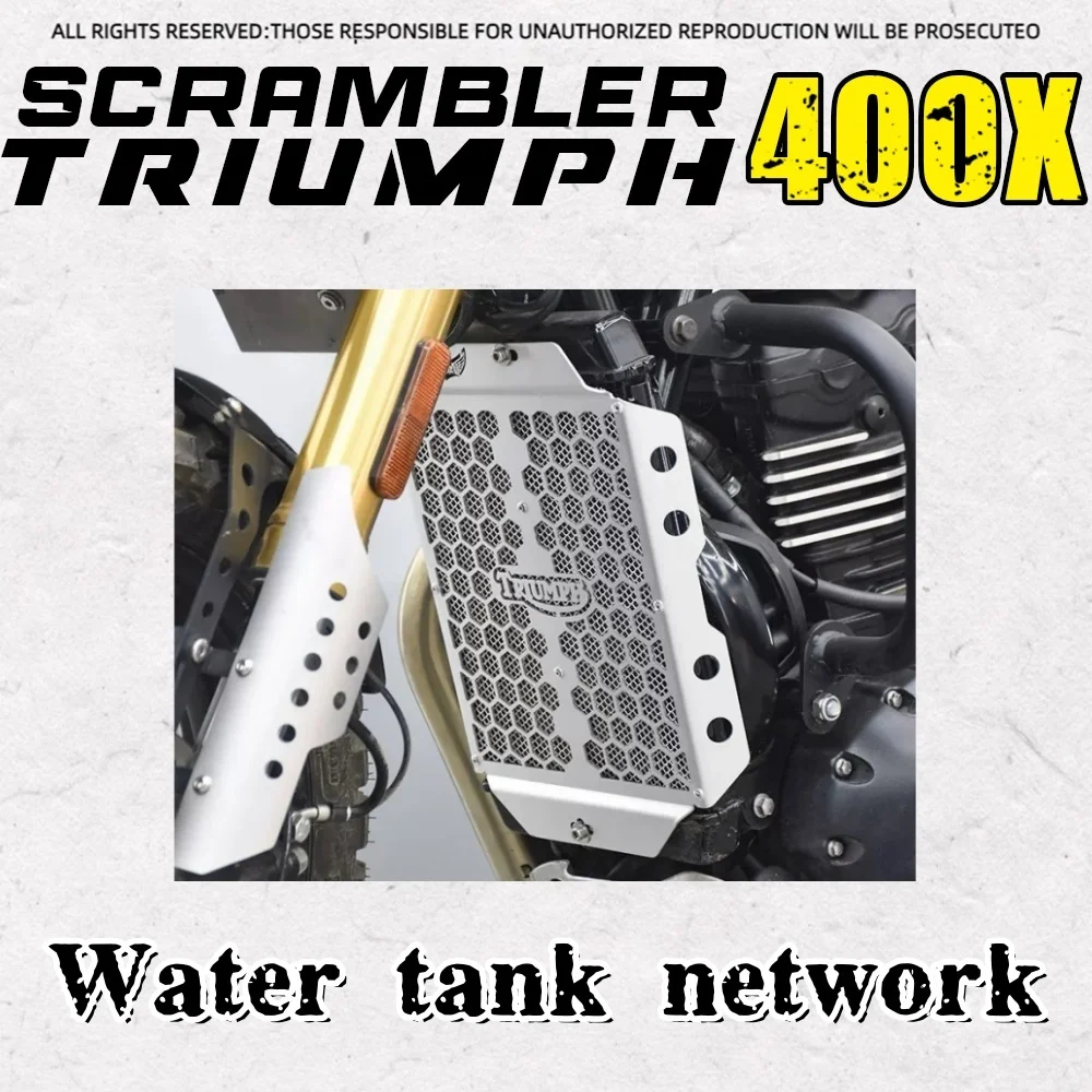 

For Triumph Speed400/Scrambler400X Customized Water Tank Net Stainless Steel Protective Net Protection Plate Accessories