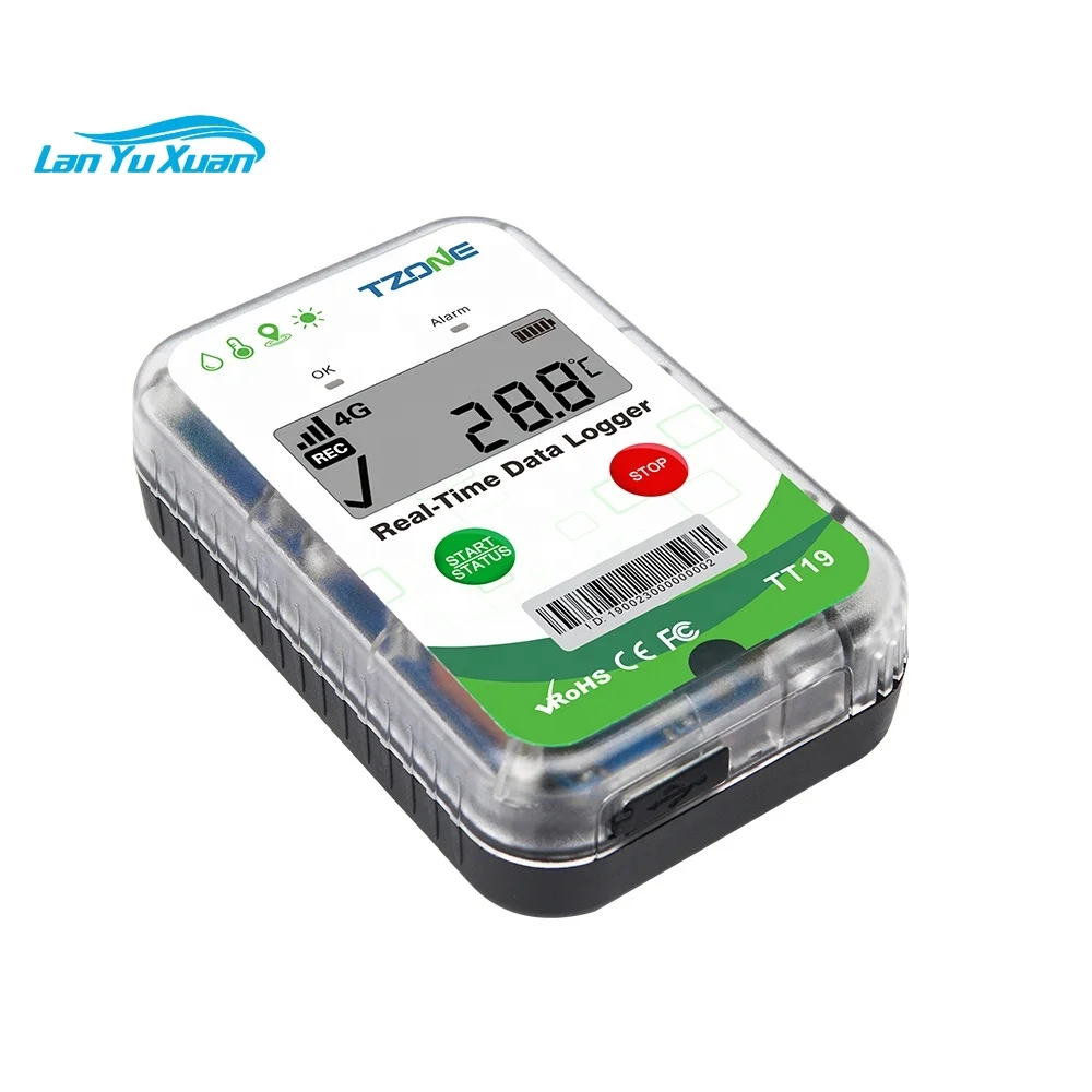 TZONE TT19 Smart Data Logger Cold Chain Soluion with WiFi GPS and Cloud Platform Data Logger Temperature Humidity