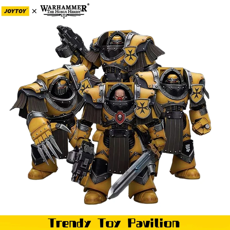 

【JOYTOY】Warhammer 40K Imperial Fists Legion Cataphractii Terminator Squad 3 шт. 1/18 экшн-фигурки игрушки