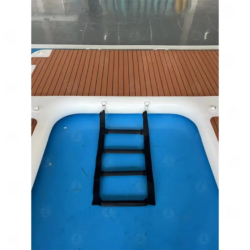 Double Pontoon Ramp E Shaped Infla  Jet Ski Dock for Coastal Beach Water Sports Enthusiasts