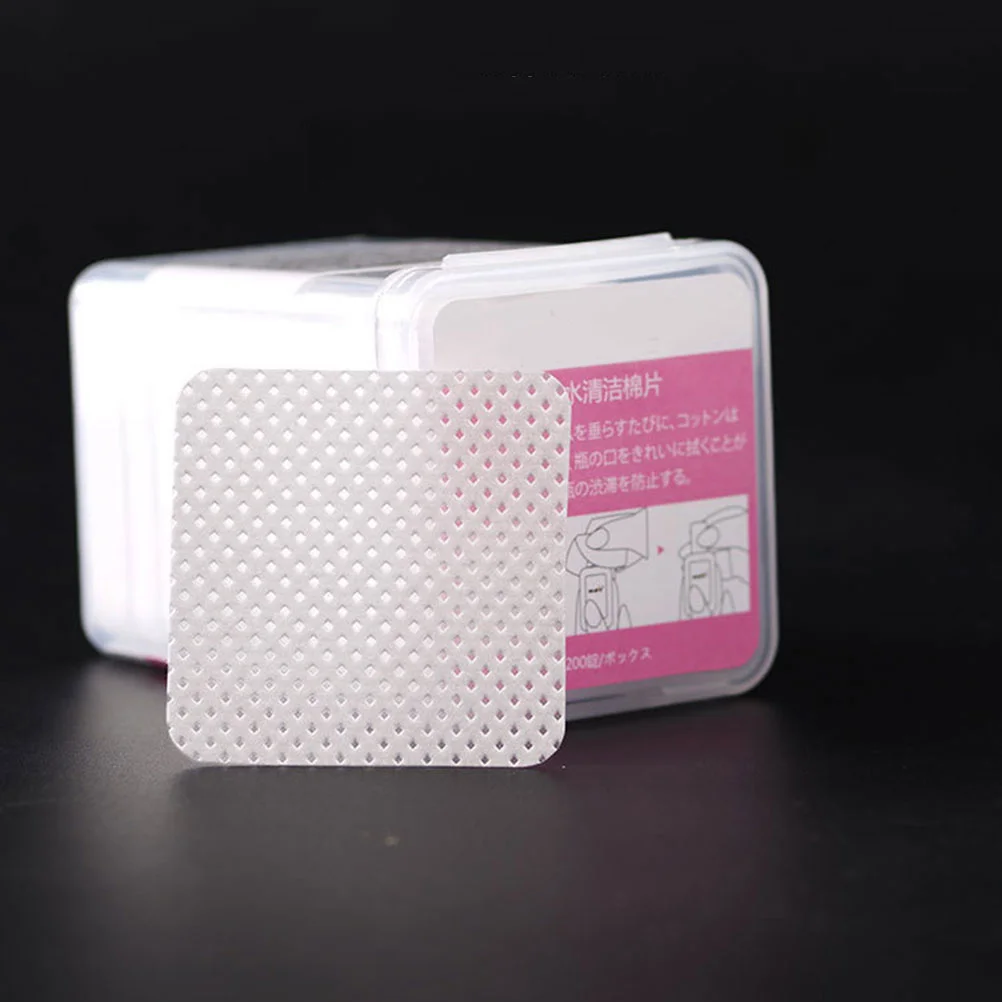 Lash Glue Cleaning Pads Non-Woven Wipes For Eyelash Extension Removal Makeup Nail Art Tool Travel Essential Glue Residue
