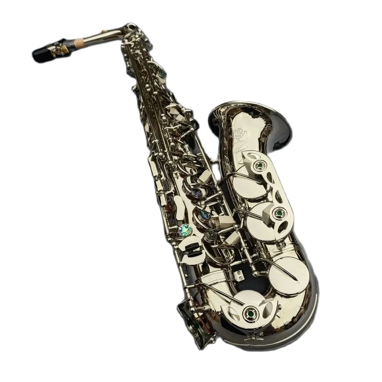 

High French 54 Eb E-flat Alto Saxophone Sax Shell Key Carve Pattern Woodwind Instrument with Case Other Aeccessaries