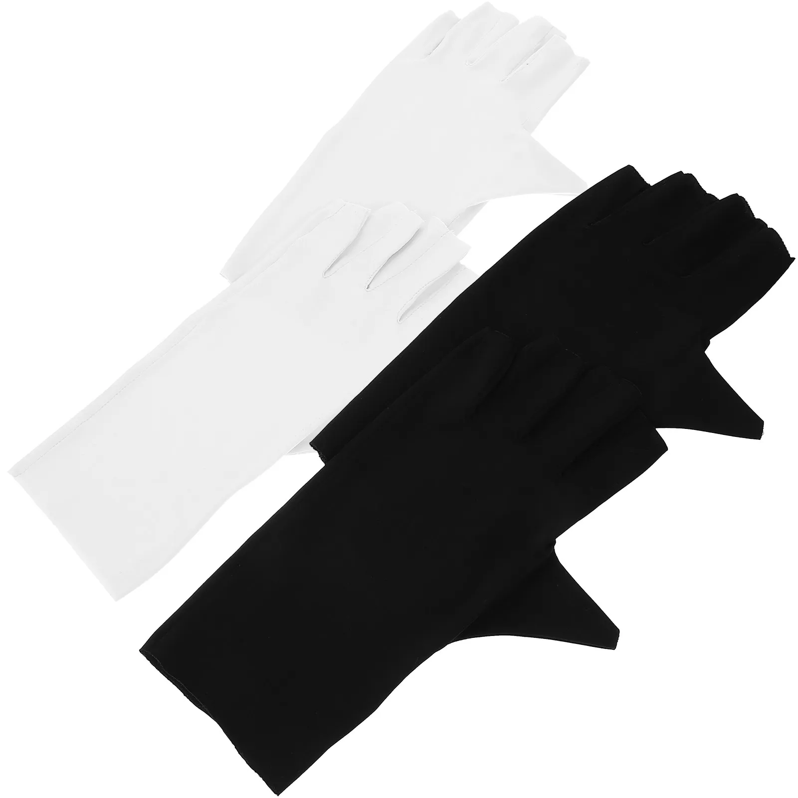 2Pairs Nail Anti Uv Radiation Protection for Manicure Gel Nail Drying Reusable Comfortable Fit for Women