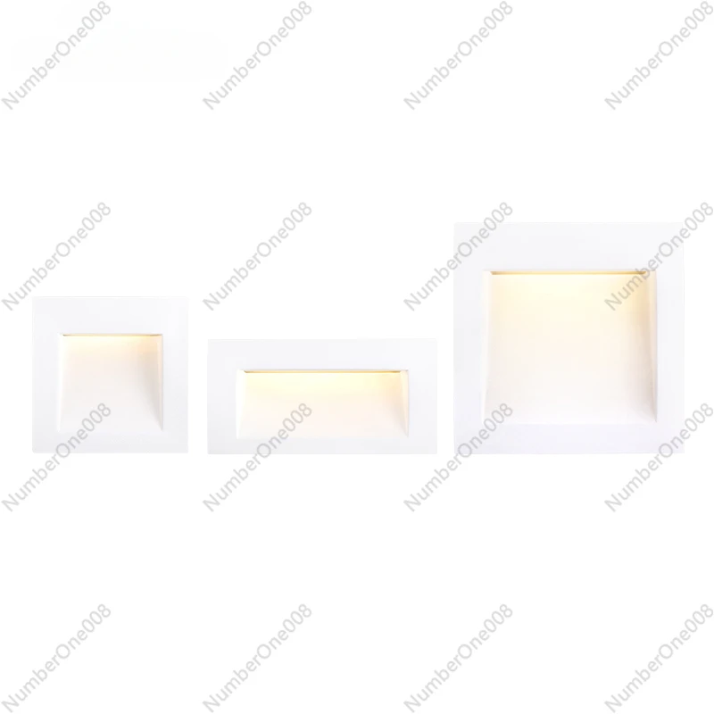 LED Recessed Wall Light Corner Light Outdoor Waterproof Corridor Stair Step Light