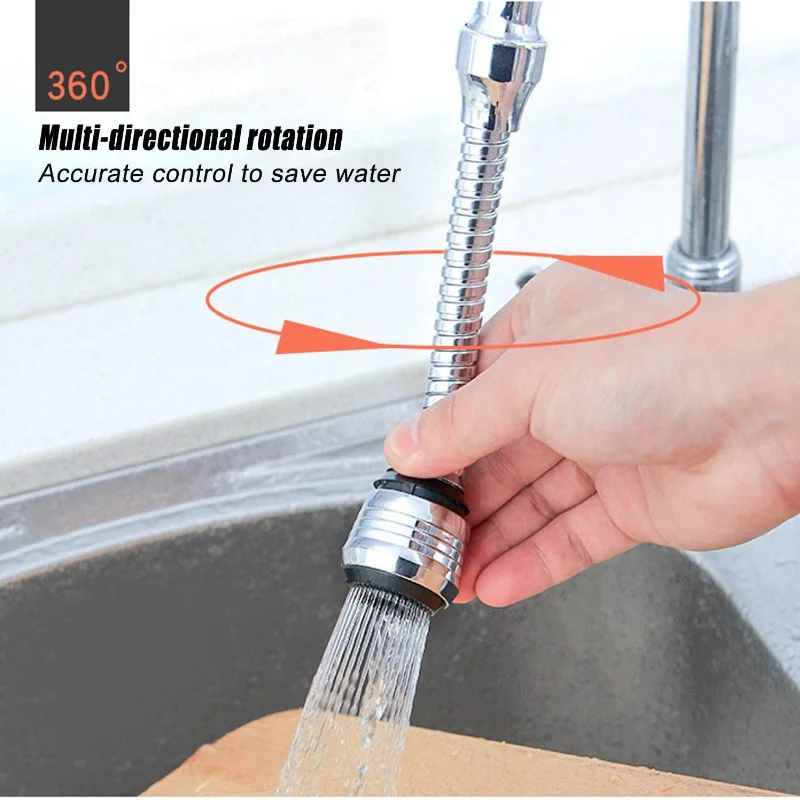 Kitchen Faucet Extender 360 Degree Swivel Adjustable Faucet Sprayer Filter Diffuser Water Saving Nozzle Kitchen Bathroom Tools