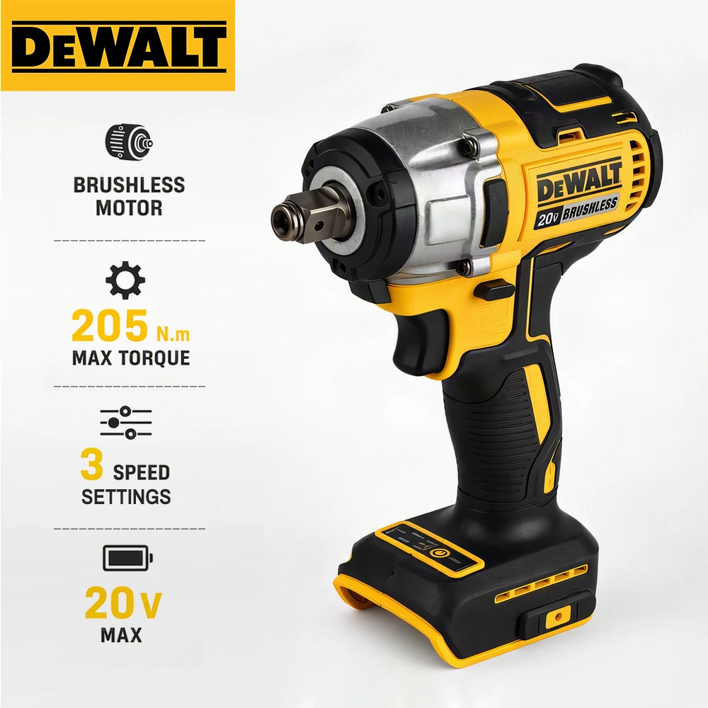 2026 Dewalt DCF880 205N. M 20V Battery Multifunctional Portable Wireless Impact Power Tool Brushless Electric Wrench
