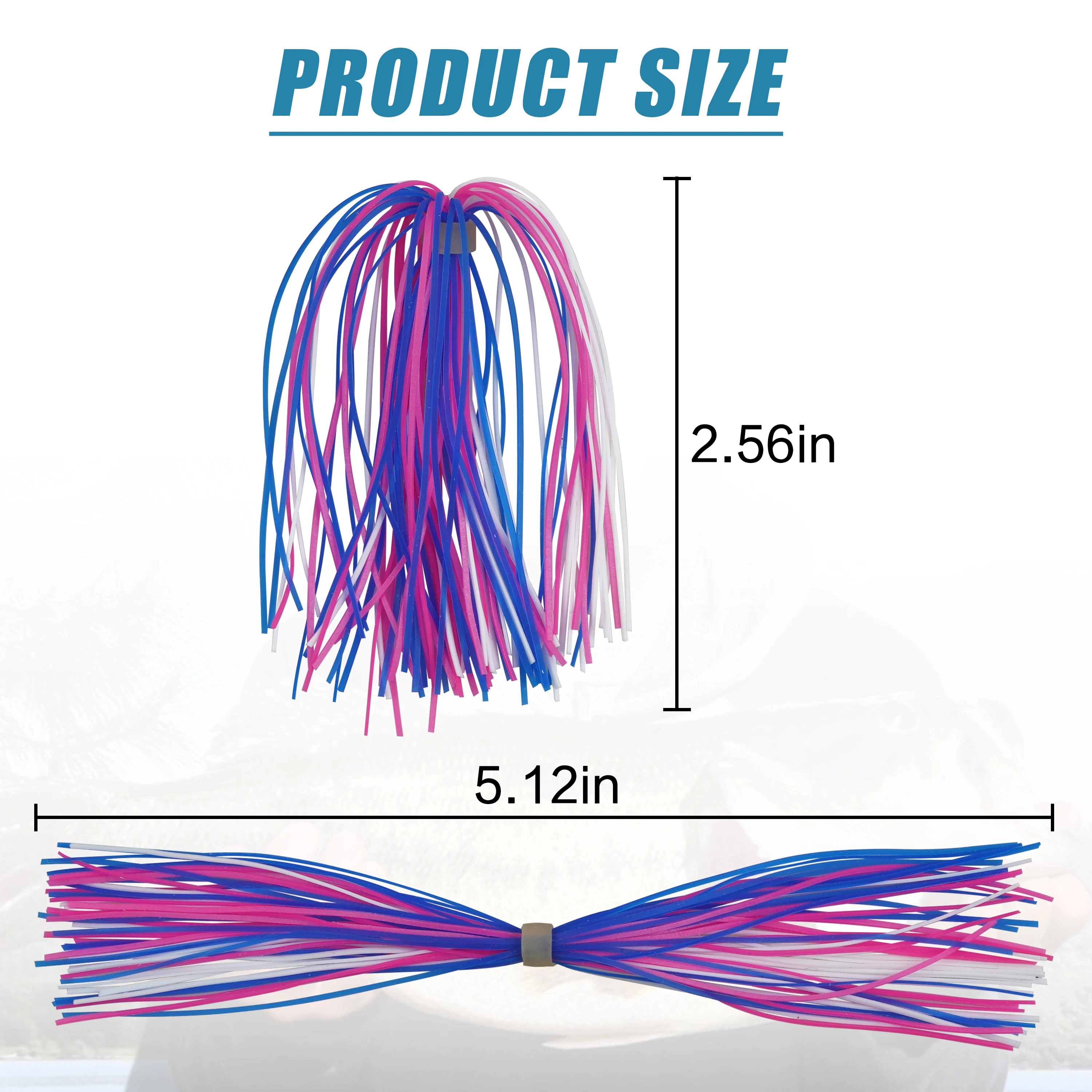 6/12PCS Silicone Skirts Rubber Skirts for Rubber Jig Skirts Spinnerbait Lures Spoon Blade Replacement Fly Tying Material