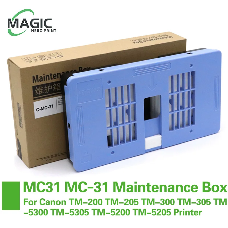 MC-31 Maintenance Box For Canon imagePROGRAF TA-20 TA-30 TM-200 TM-205 TM-300 TM-305 TM-5300 TM-5305 TM-5200 TM-5205 Printer