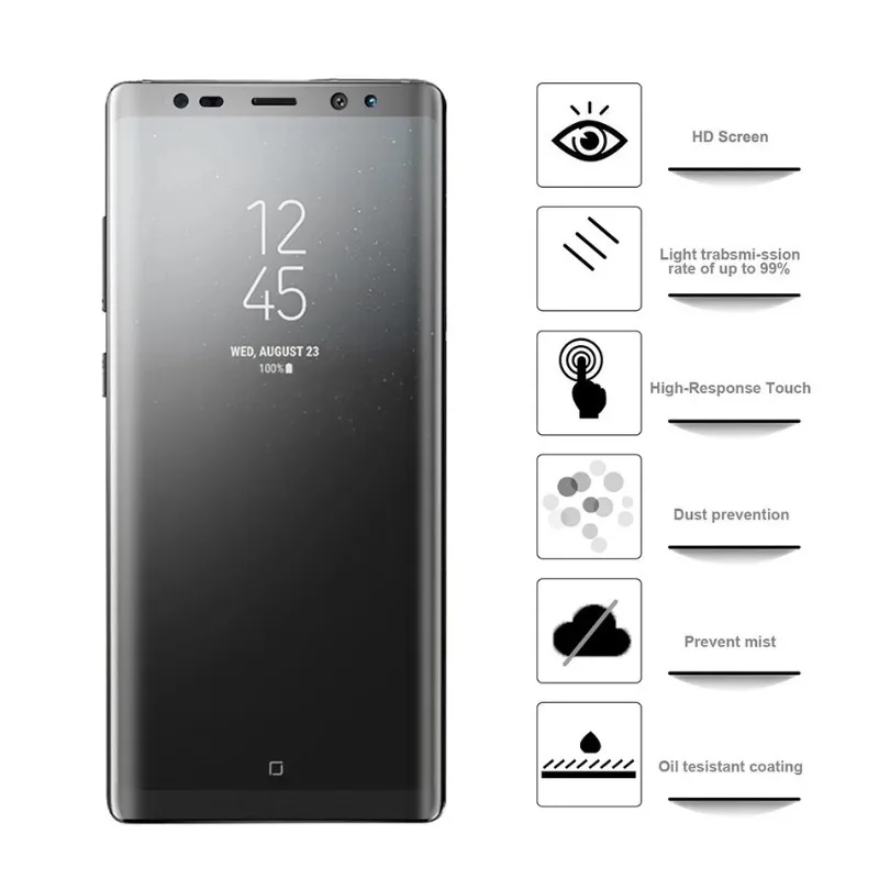 3Pcs Matte Soft Hydrogel Film For Samsung Galaxy S8 S9 S10 S20 S21 S22 S23 S24 Note 8 9 10 Plus 20 Ultra 5G TPU Screen Protector