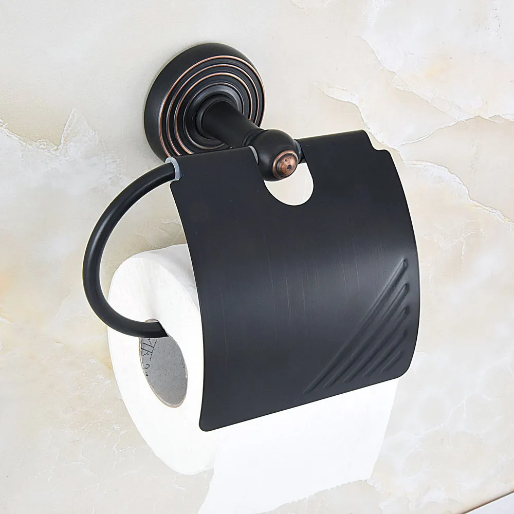 Oil Rubbed Bronze Wall Mounted Bathroom Toilet Paper Roll Holder  Toilet Paper Tissue Towel Rack zba917