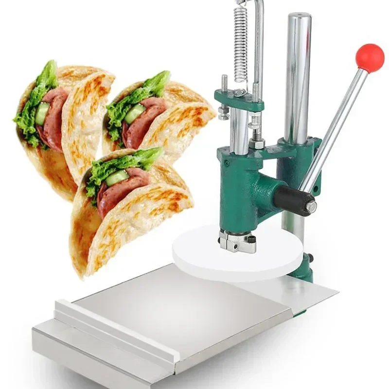 Pressa per impasto pizza afferrare a mano torta piatta biscotti carne clip rotonda manuale pressata a mano pneumatica commerciale