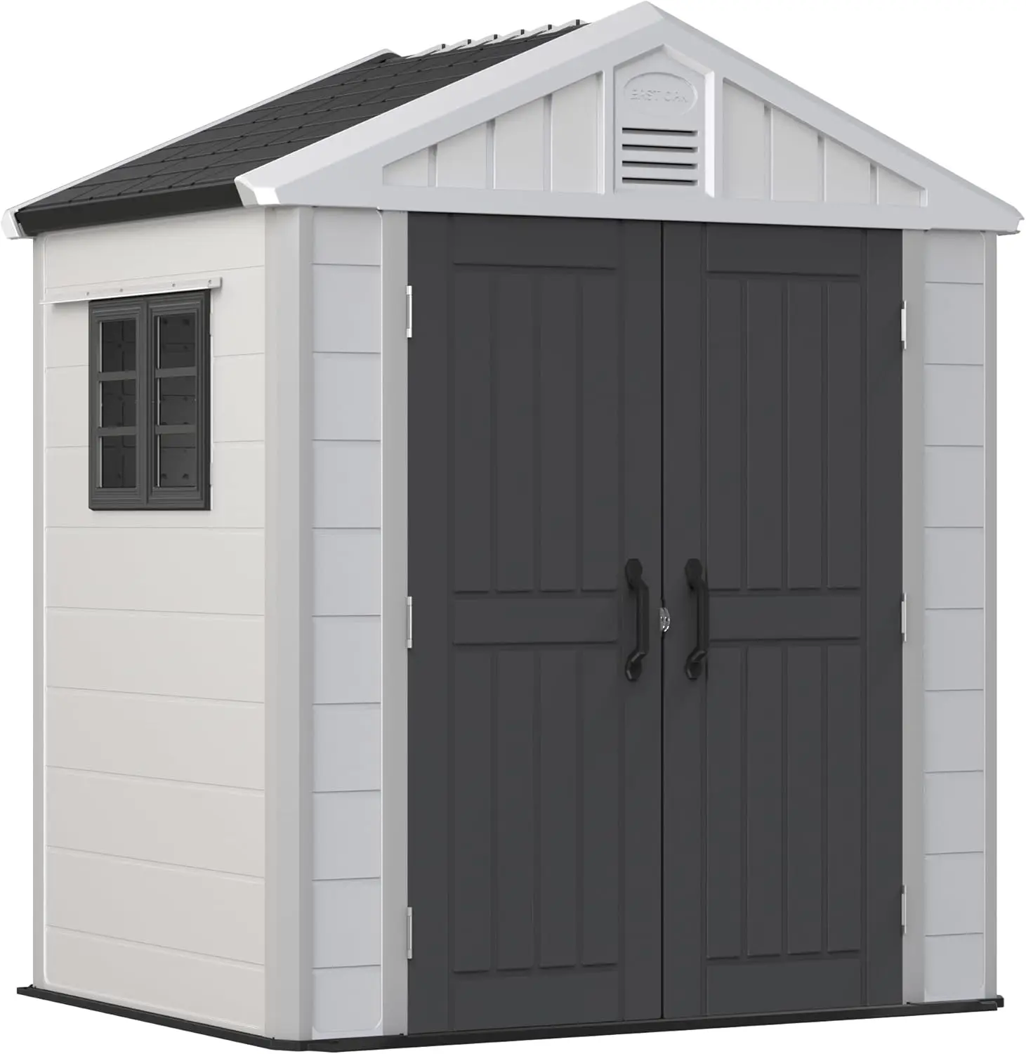 

Outdoor Storage Shed, 7×4×8.2 FT Waterproof Resin Tool Shed with Window,152Cu.ft Outside House Shed for Garden, Patio,Lawn Mower