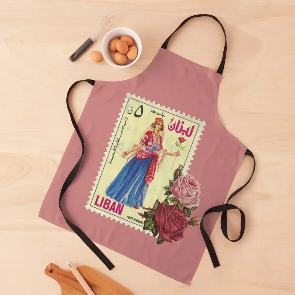 

Lebanese Costume Stamp Apron restaurant accessories men Kitchen Supplies Idea Goods kitchen woman Apron