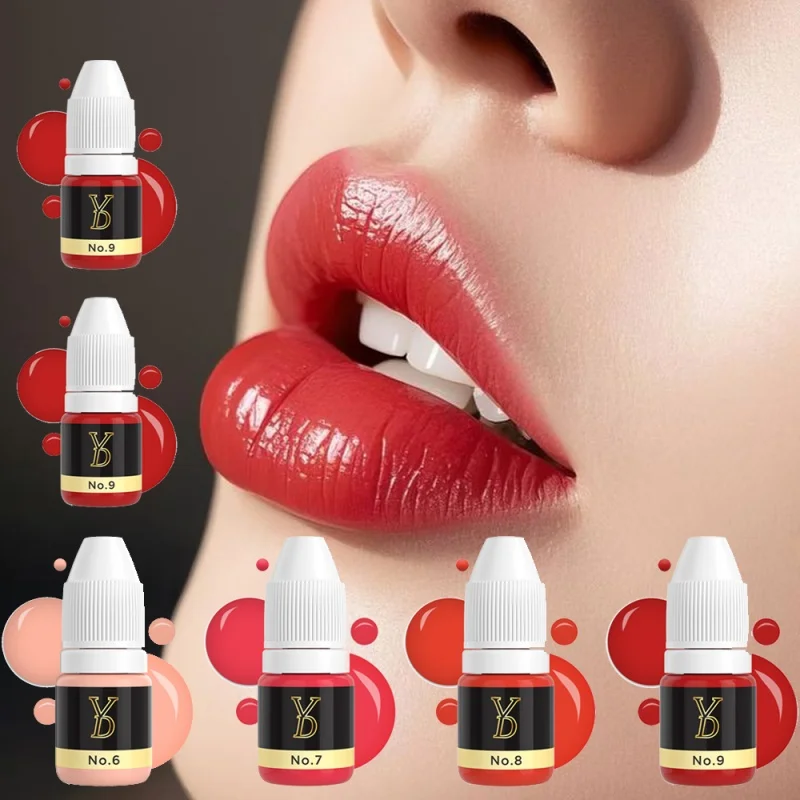 Lushcolor 3ML Sample PMU Semi Permanent Makeup Tattoo Ink Eyebrow Lip Pigment 10 Colors Microblading Professional Beauty Supply
