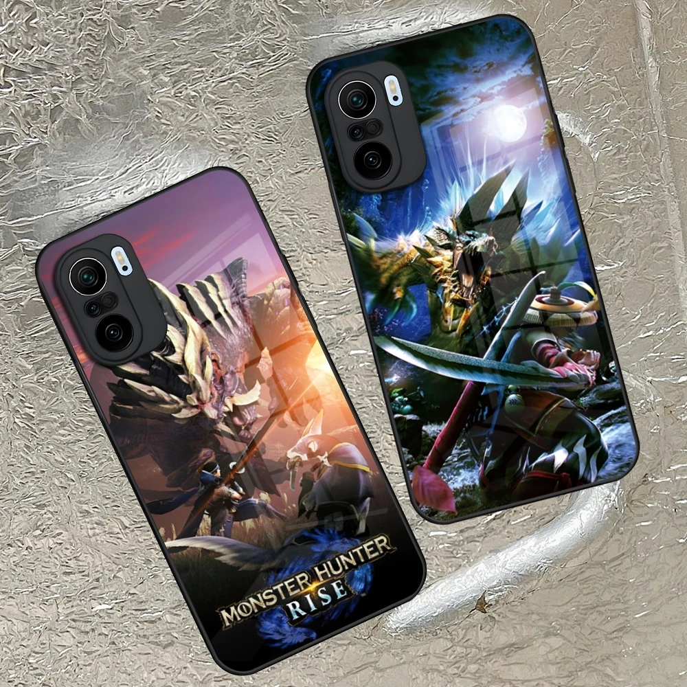 M-Monster-Hunter Phone Case for Xiaomi 14 13 12 11 13t 12t 11t POCO M6 M5 X6 X5 F6 F5 Ultra Pro Lite 5G toughened glass