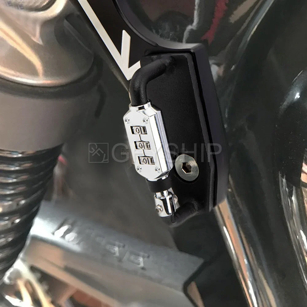 Per Triumph Bonneville T100 T120 2016 a 2021 velocità Twin 2019 2020 2021 codice PIN blocco Casco moto Bloqueo De Casco