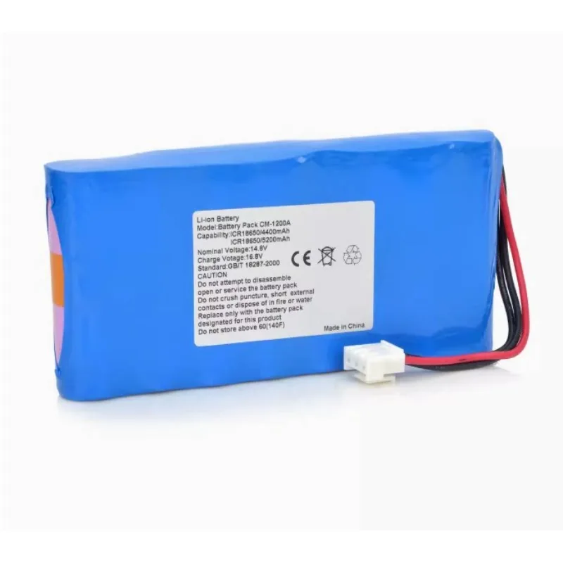 For COMEN CM1200B CM100 CM300 CM600 CM1200A 14.8V 2000/2200/2600/3400mah Electrocardiograph Battery