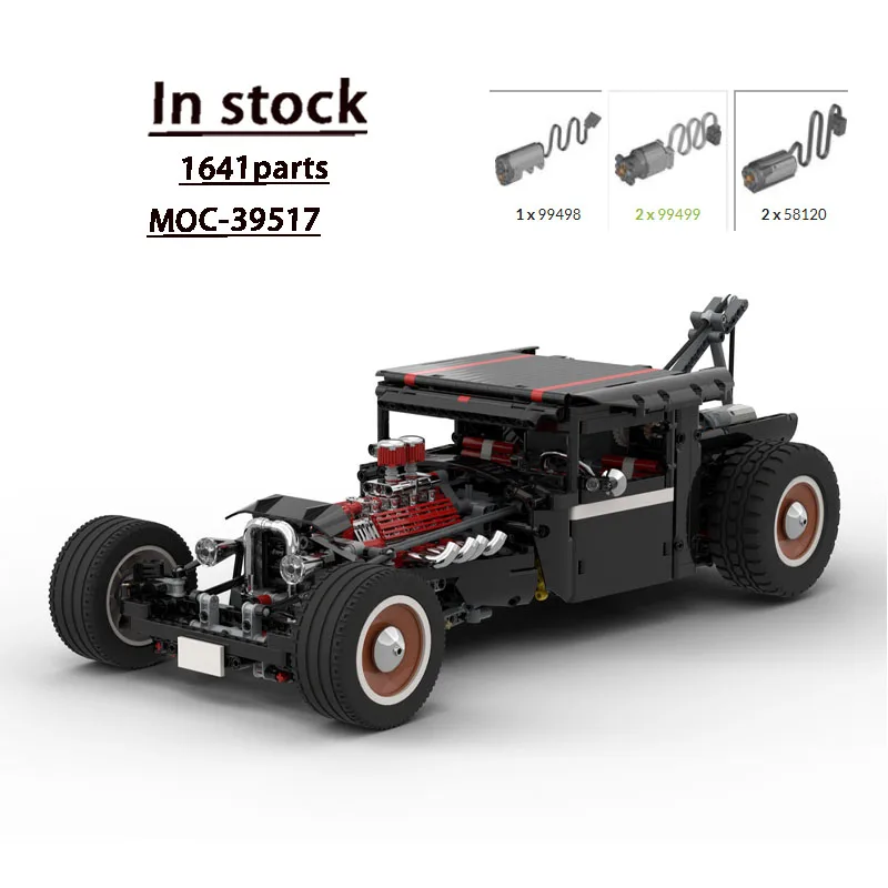 MOC-39517 Nuevo modelo clásico de bloques de construcción de remolque de carga de los años 90, 1641 piezas, juguete para regalo de cumpleaños creativo para niños y niños