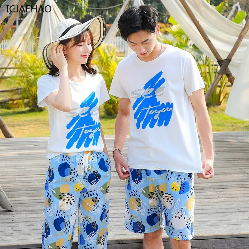 

2025 Beach Vacation Couple Matching Outfits Mother Father Family Clothes Set Mom Dad Shirts Tropical Beachwear Summer Holiday