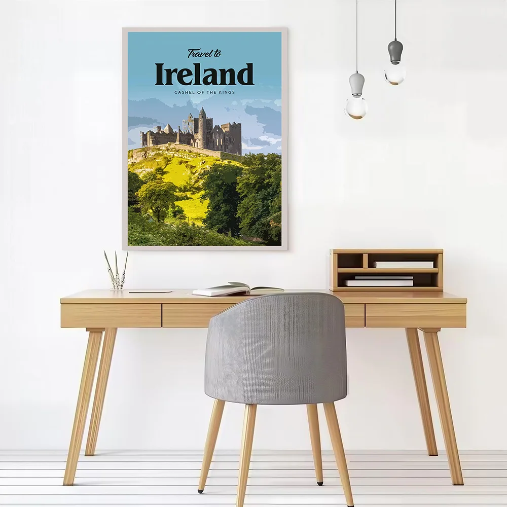 Visit Ireland Printed Canvas Poster Personalized High Quality Wall Art Paintings for Specialty and Themed Home Decor Accessories