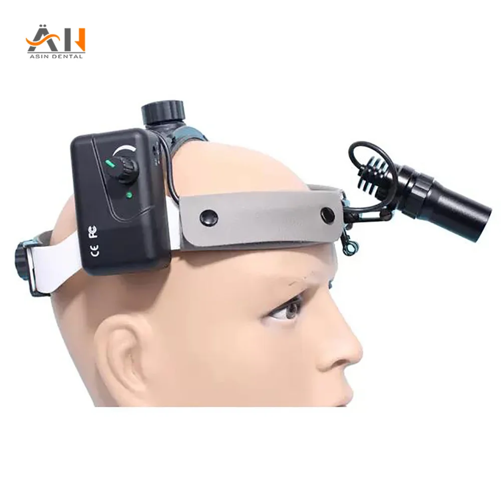 

Military 5W Dental Head-mounted LED Head Lamp Ajustable Brightness Spot Light Dentistry Lab Surgical Headlight