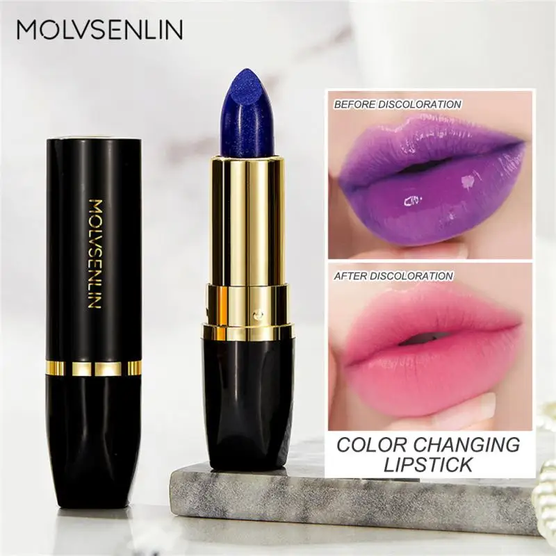 Blue Demon Color Changing Lipstick No Fading Waterproof Not Easy To Stain Cup Lipstick Moisturizing Temperature Change Lipstick