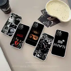 Amerykański piosenkarz M-Michael J-Jackson etui na telefon iPhone 15 14 13 12 Mini 11 Pro XS Max X XR SE 6 7 8 Plus miękkie silikonowe etui