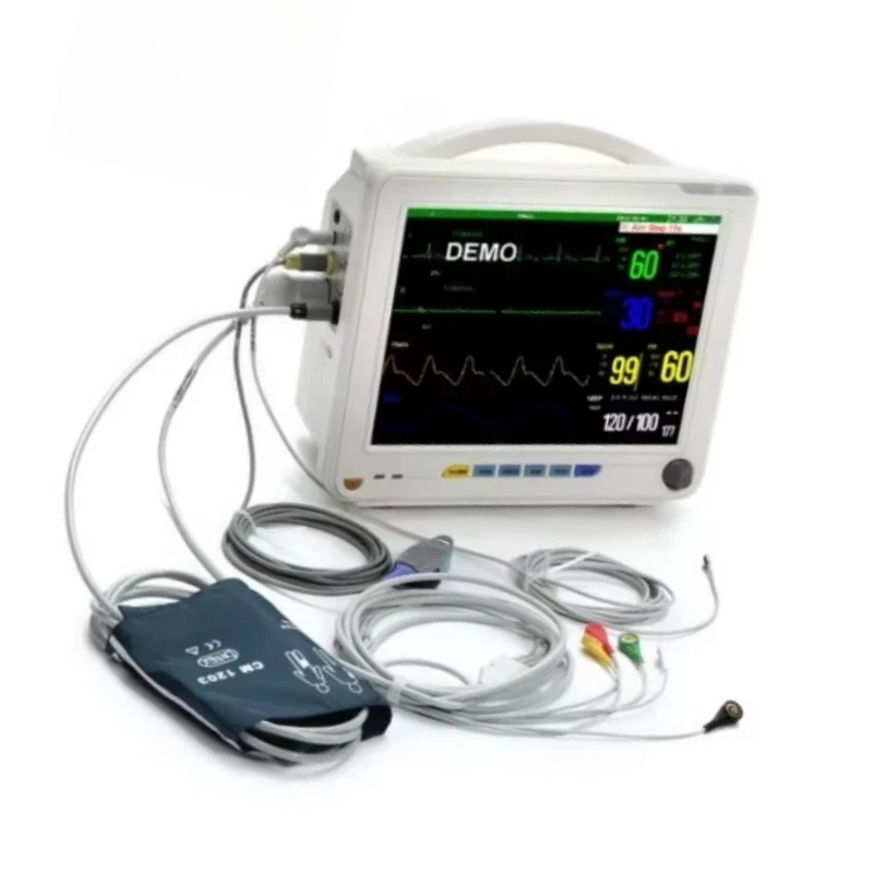 2026 12 Inch Veterinary Monitor ICU CCU Ambulance Multi-parameter Vital Signs Monitor for Animal Care and Supplies