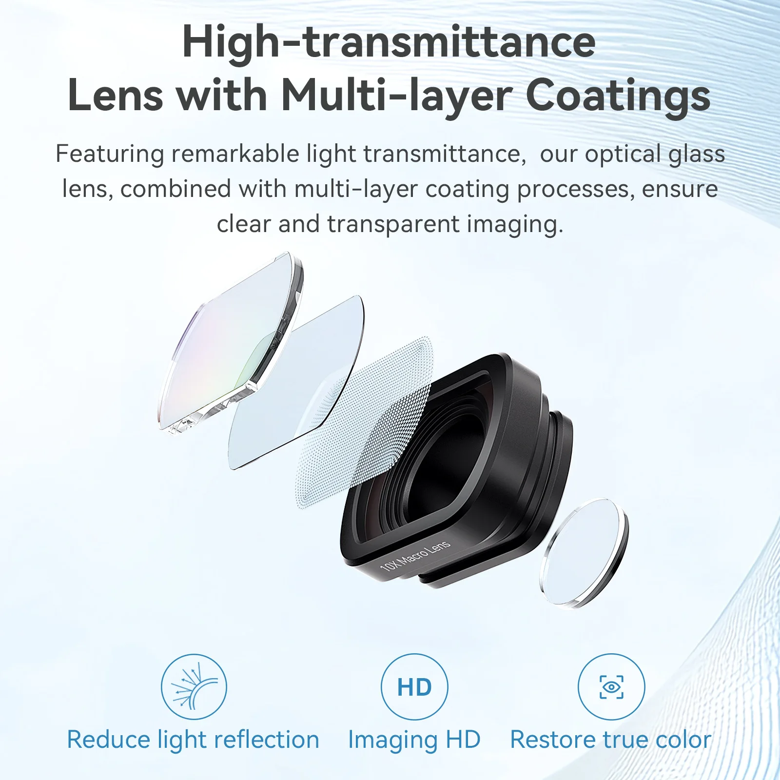 ใช้งานร่วมกับ Pocket3 Enrichment Lens/มาโครเลนส์มุมกว้างแม่เหล็กกรองอุปกรณ์เสริมและ Pocket3 Gimbal อุปกรณ์เสริมเลนส์