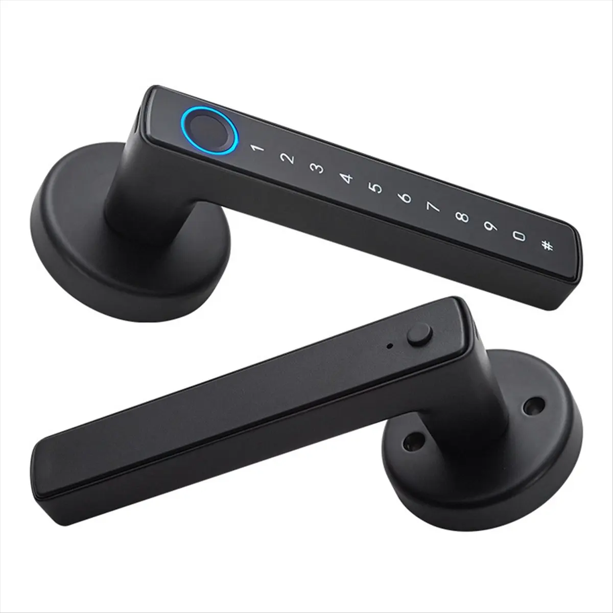 Y158A~!#F6 Tuya Bluetooth Smart Fingerprint Door Lock Electronic Keypad RFID Keys App Control Waterproof for Home and Hotel