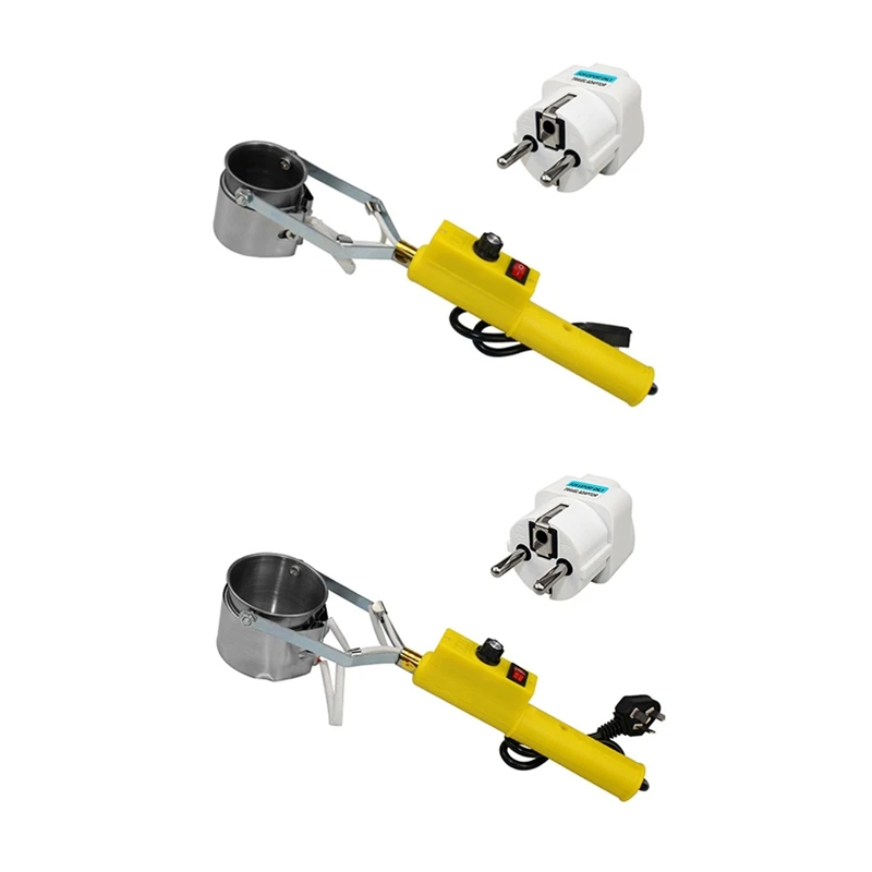 Tin Melting Solder Pot Handheld Soldering Repair Furnace Adjustable Temperature Desoldering Pot Tool EU Plug