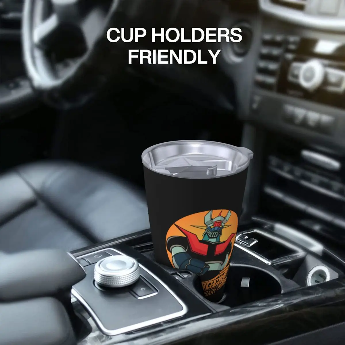 Mazinger Z Goldorak Actarus Tumbler próżniowo izolowany filiżanki do kawy Anime ze słomką kubek Z podwójną ścianką butelką wody, 20oz