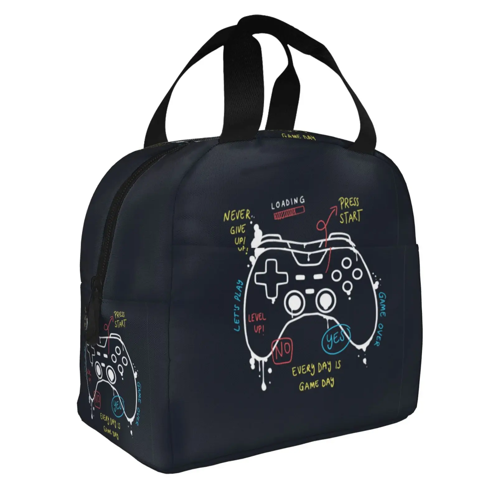 Original Game Controller Lunch Box Waterproof Thermal Cooler Food Insulated Lunch Bag Kids for Kids Portable Picnic Tote Bags