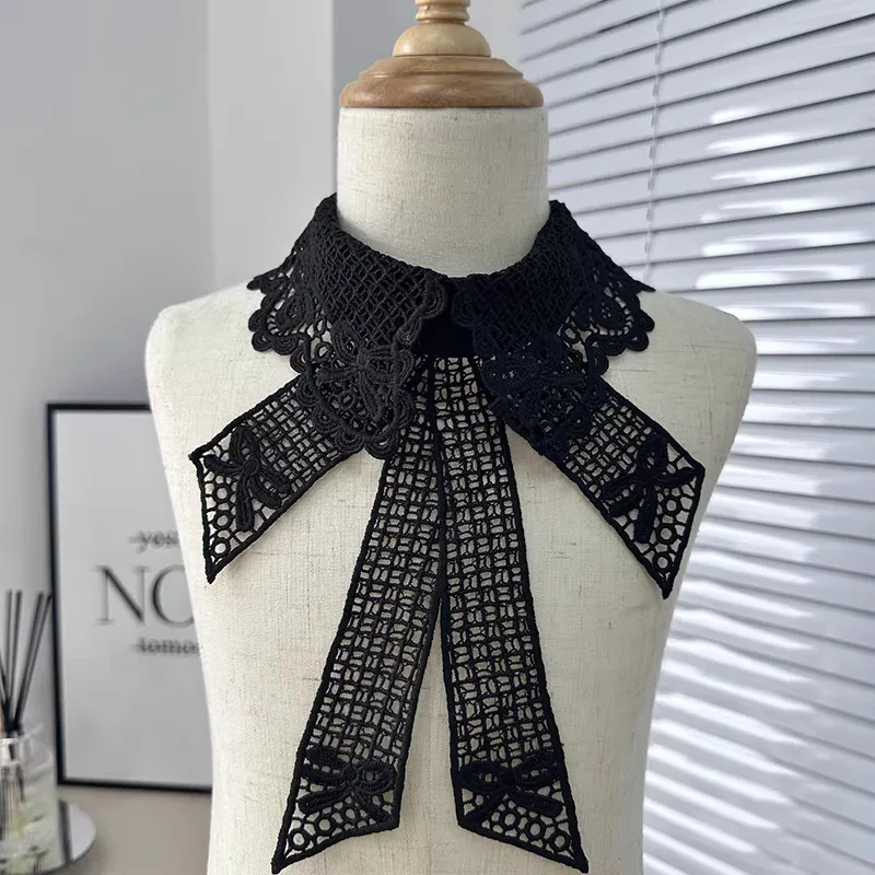 

Многофункциональный кружевной воротник с вышивкой, накладной воротник, тканевые аппликации/аксессуары для одежды своими руками