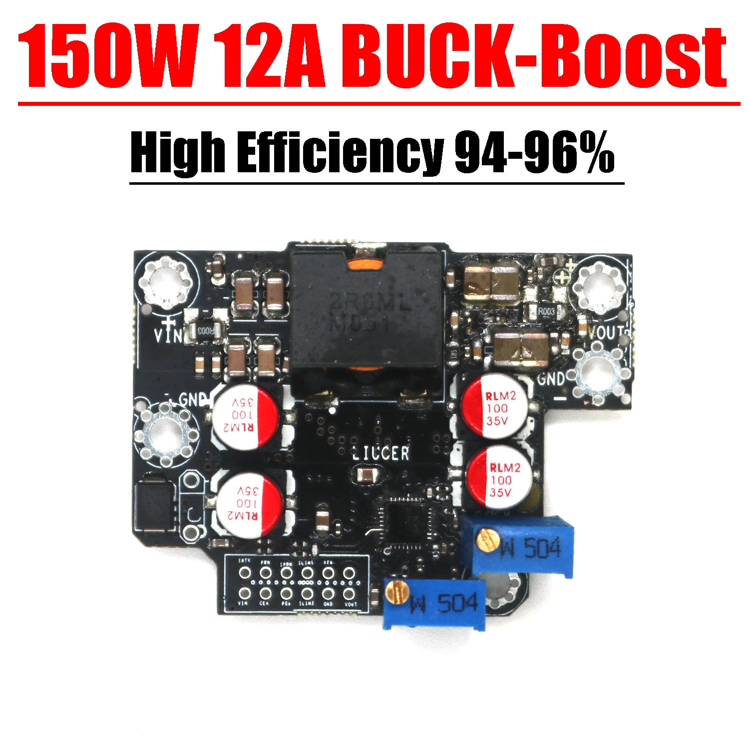 Imagem -02 - Power Battery Charging Converter Tensão Ajustável Carregador Regulador Pwm Regulador de Carro Sc8701 150w 12a dc Buck Boost 5v 12v 15v 24v